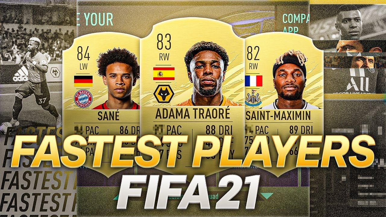 TOP 10 FASTEST PLAYERS IN FIFA 21!!!