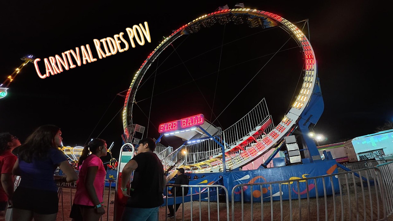 Riding the Carnival rides! - Sky Ryder, Cliff Hanger, Ring of Fire, Orbiter, Tornado, Time Machine!