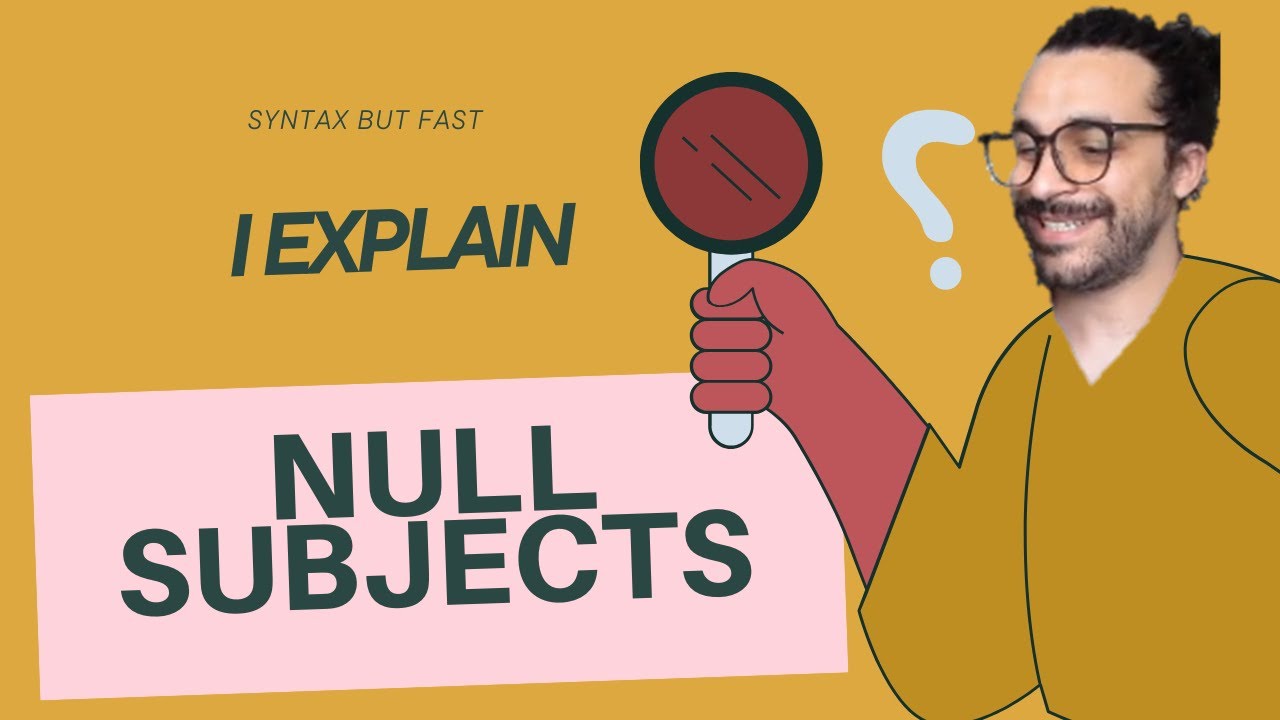 Syntax but Fast: Null Constituents - Null Subjects