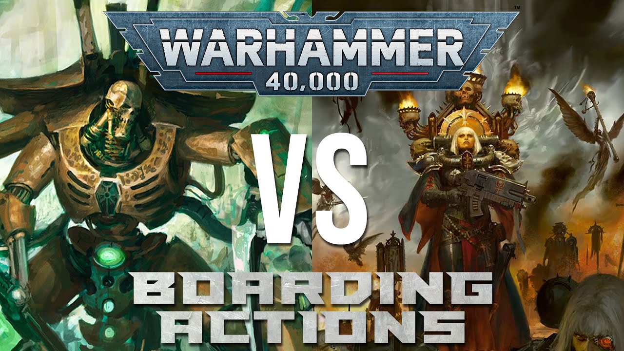 Wir spielen Warhammer 40K: Boarding Actions! Necrons vs Sororitas mit @AdeptusGeilmann