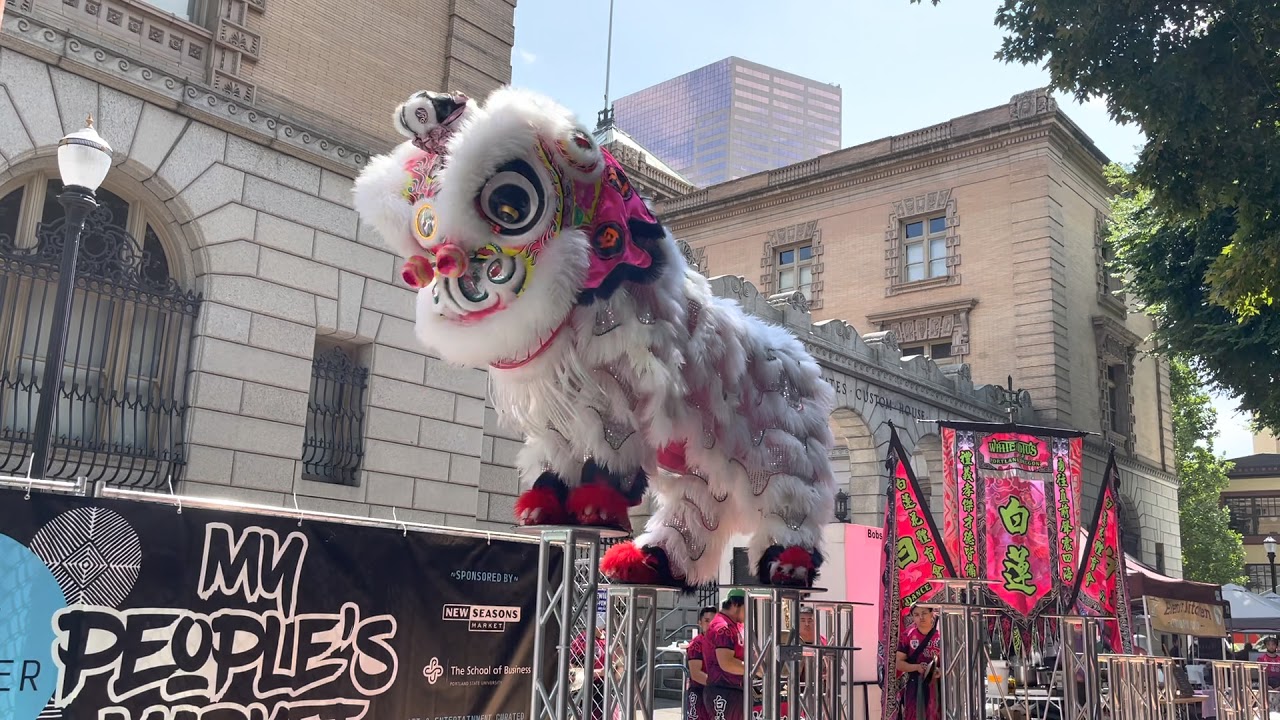Portland White Lotus Lion Dance | High Pole Lion Dance 2021