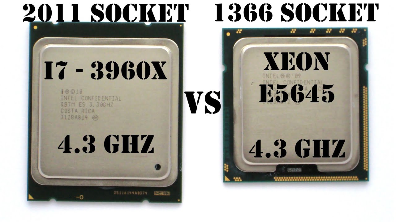 2011(i7 3960X) vs 1366(E5645), 4.3GHz Test Performance (i7 3930K, X5650, i7 990X)