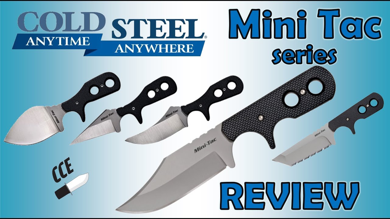 Neck Knife Review of COLD STEEL Mini Tac Bowie  -  49HCF