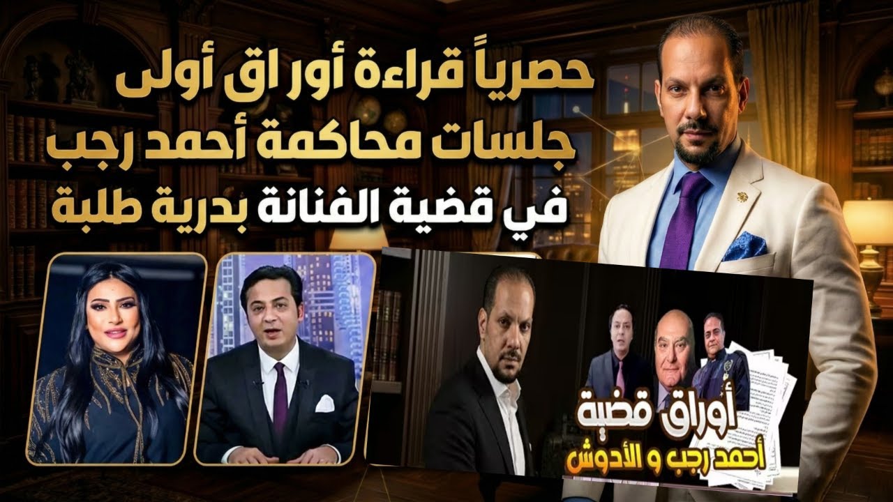 اولي جلسات محاكمه احمد رجب في قضيه بدريه طلبه والوزير السابق دسوقي اباظه