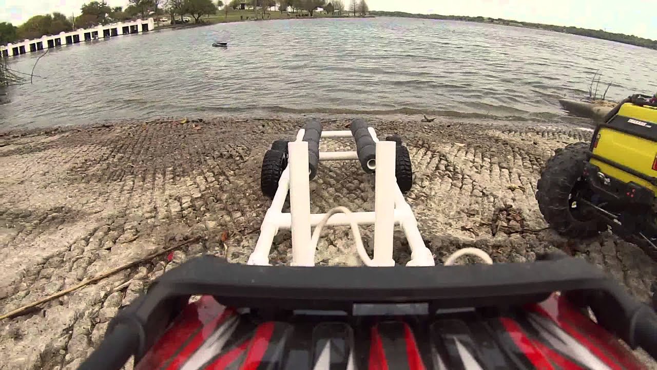 Traxxas Summit pulling Traxxas Spartan