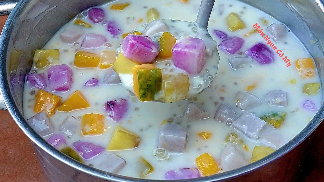 Chè bà ba cách nấu này đơn giản dễ làm chè thơm ngon béo bùi - đặc biệt các loại khoai không bị nát