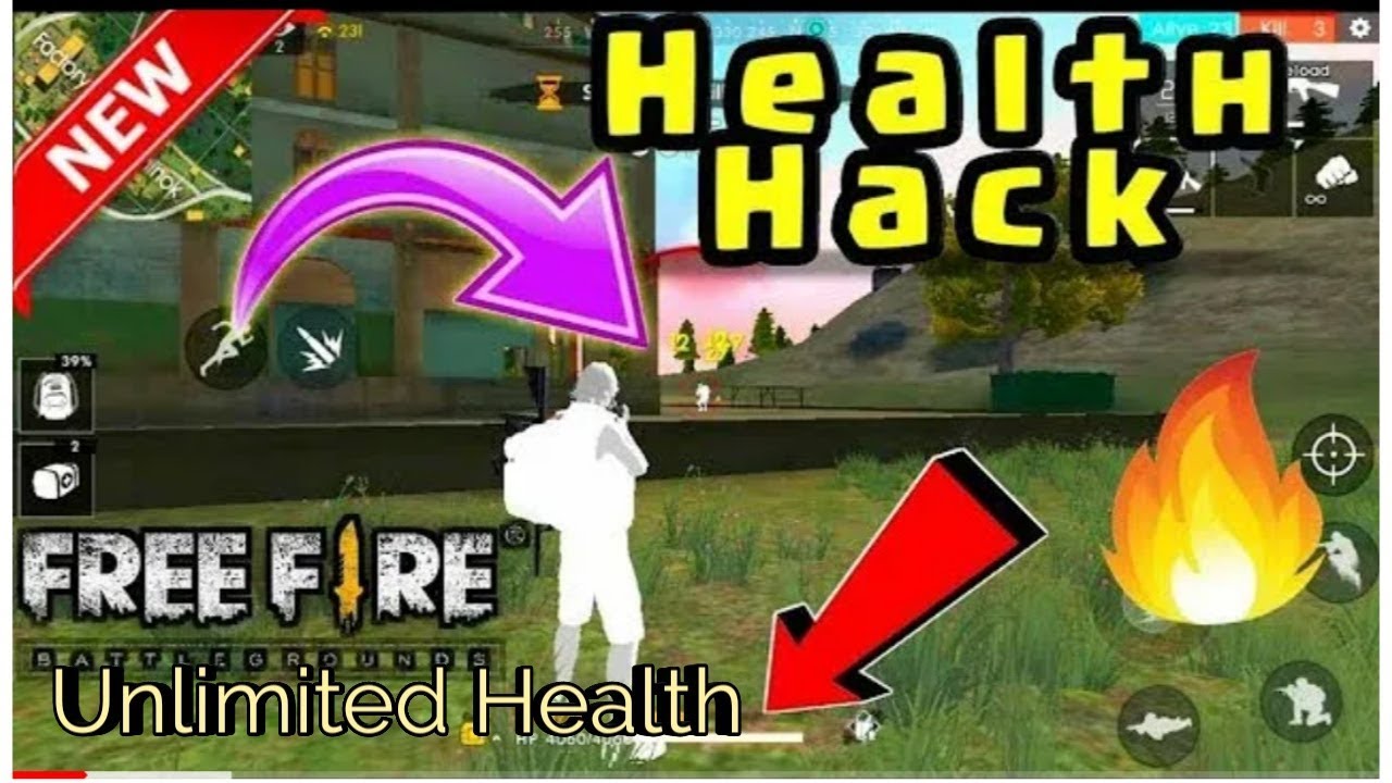 Free Fire Unlimited Health Hack.... Unlimited life Trick