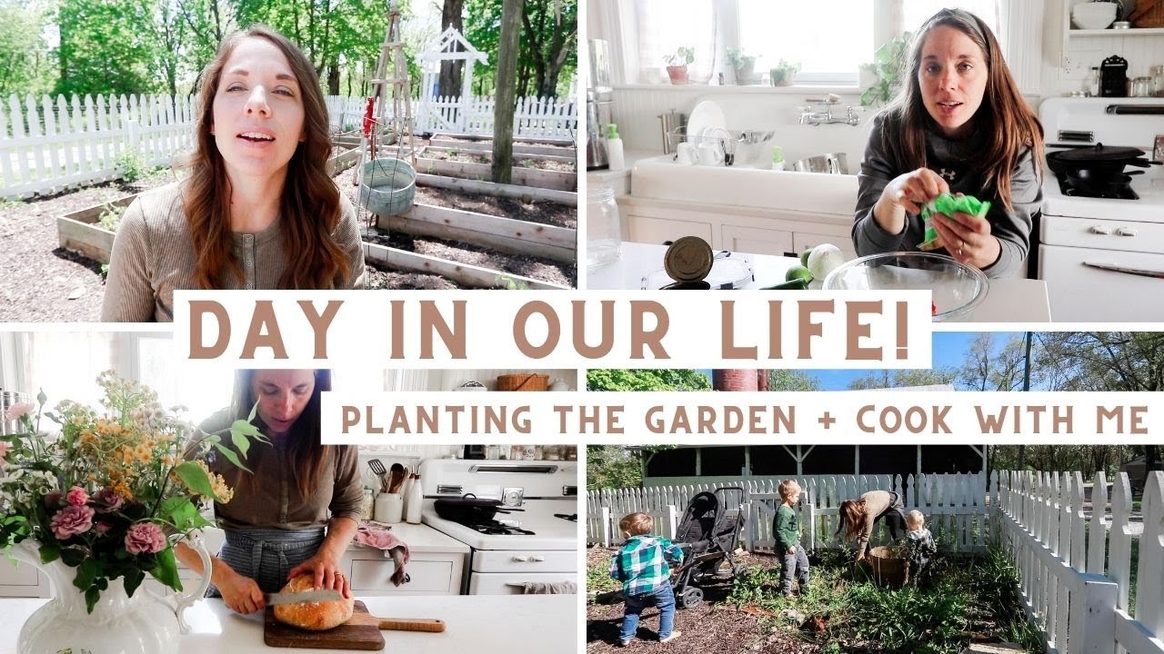 Cook breakfast, lunch and dinner with me, PLANTING THE GARDEN + a Garden Q&A