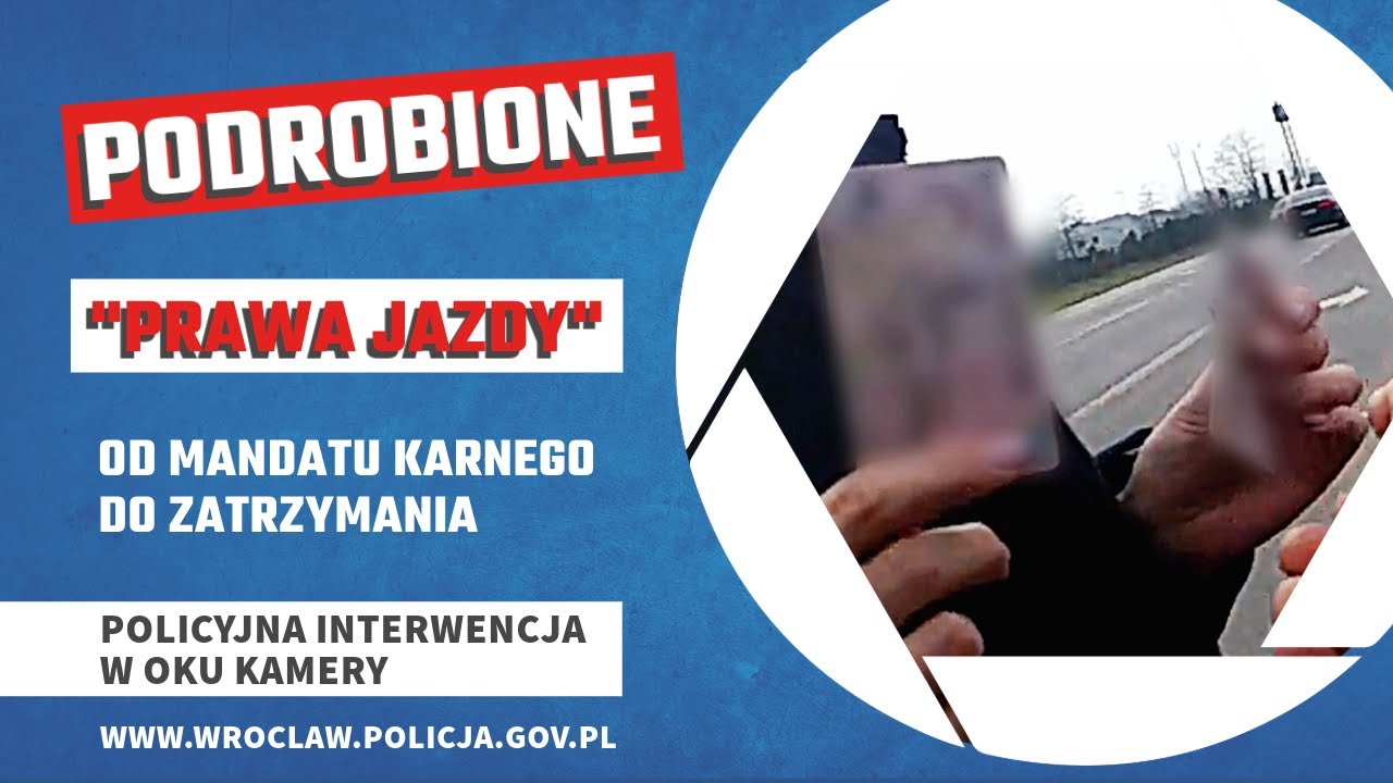 Rozmawiał przez telefon. Wpadł z podrobionym prawem jazdy.
