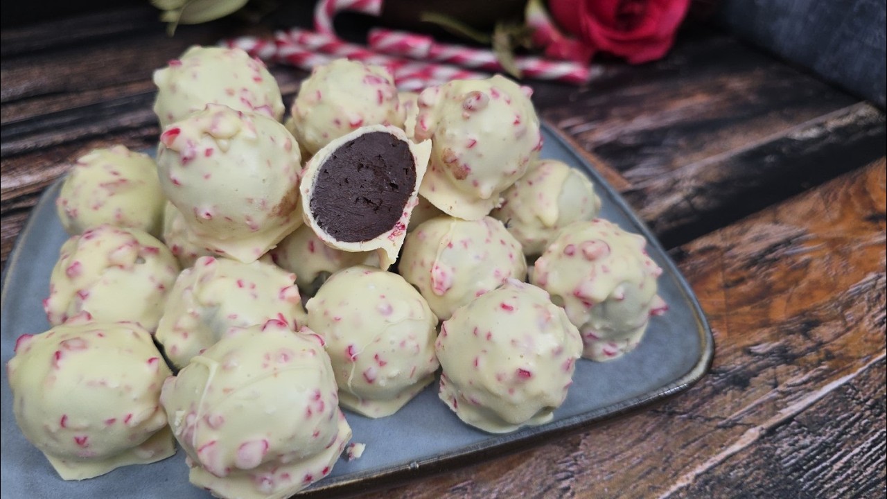 Peppermint Bark Truffles Recipe | Dark Chocolate Ganache Masterclass