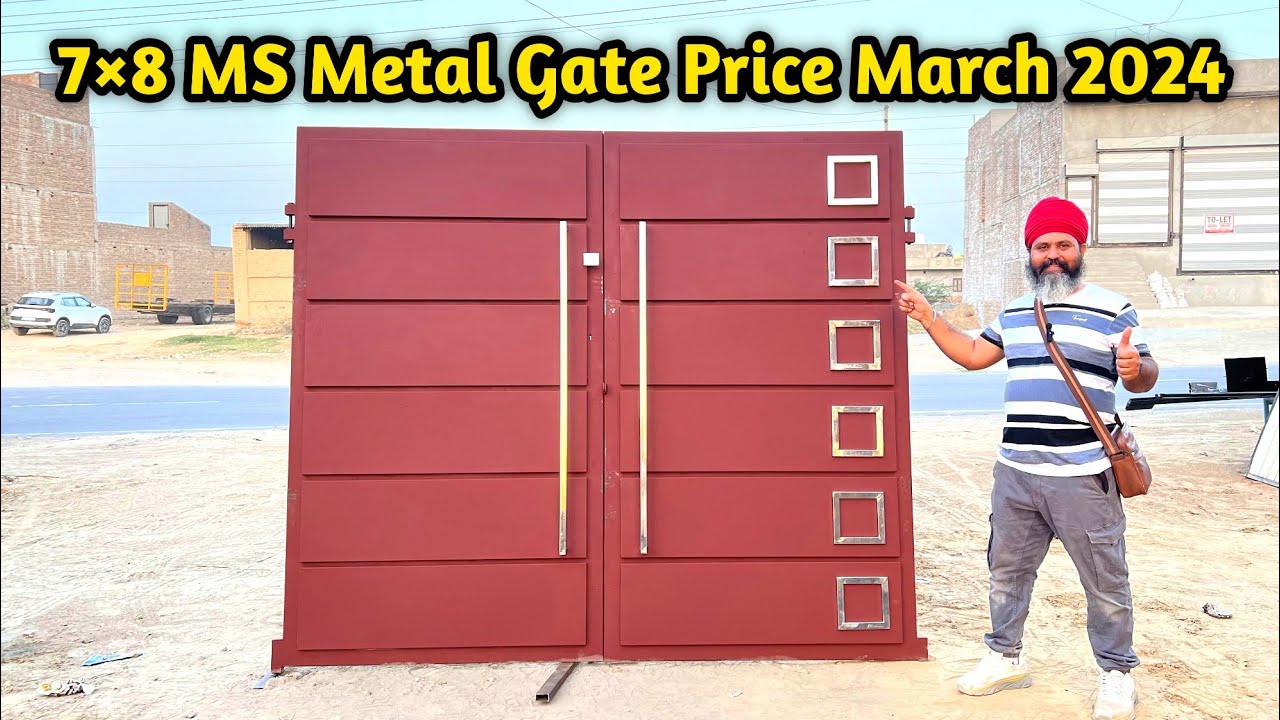7×8 MS Metal Gate Price March 2024 | ms metal front gate design for home |