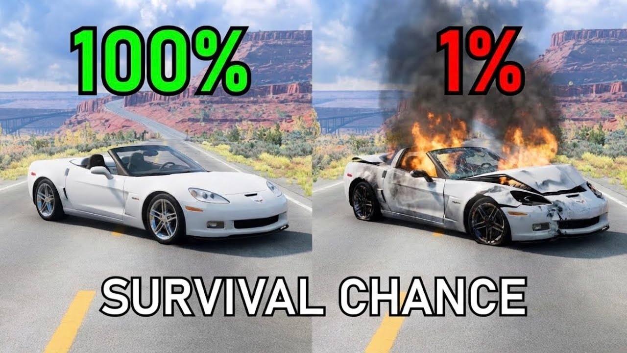 Realistic Survival Chance Crash Testing Ep.62 | BeamNG.drive