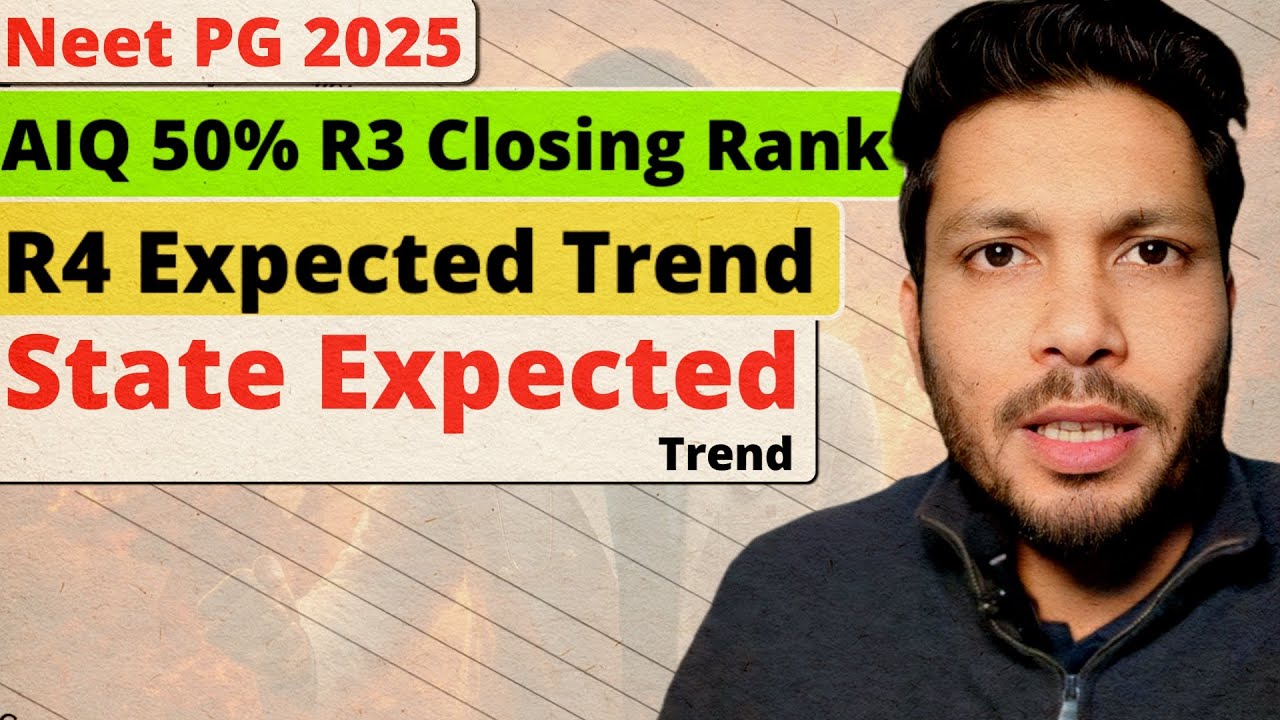 Neet pg 2025 R3 Result / AIQ R3 Allotment / AIQ R3 cut off/ AIQ R4 Expected Trend