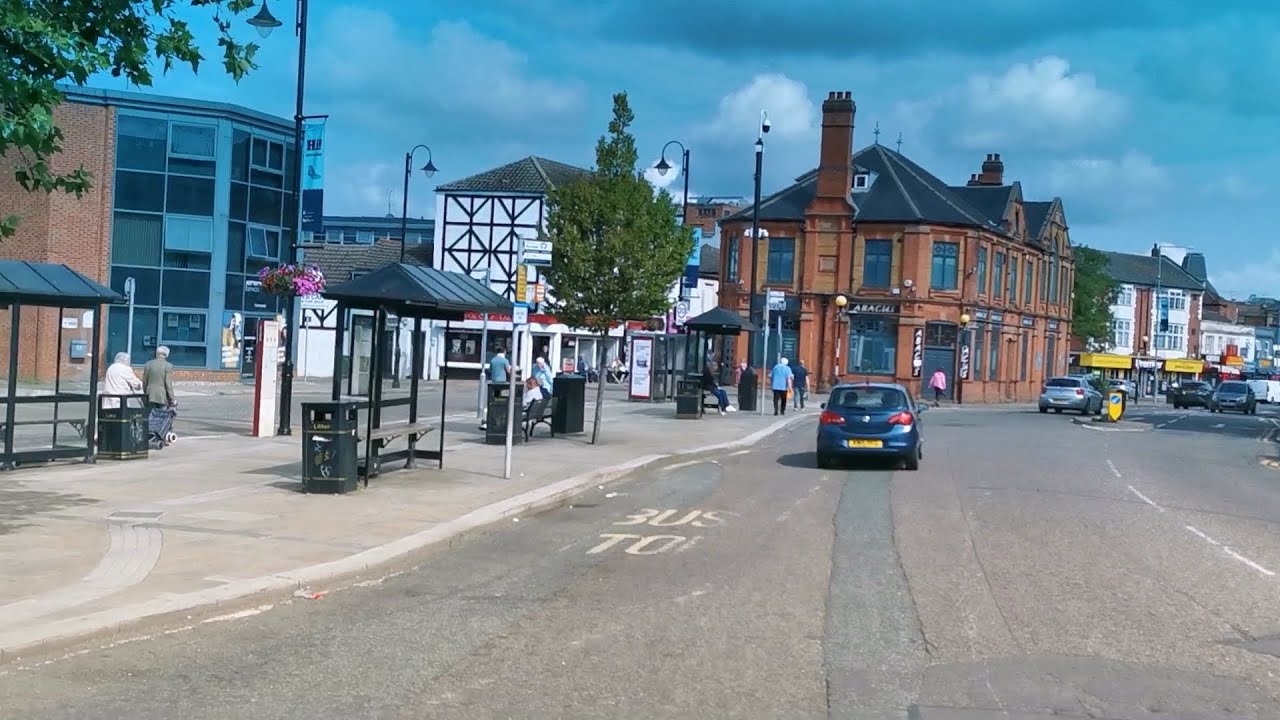 Driving in Kettering, Northamptonshire.