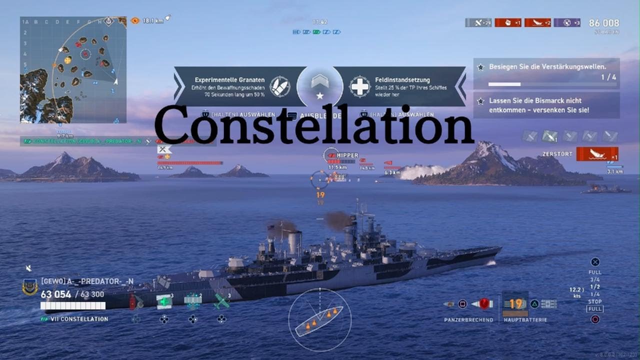 Constellation World of Warships: Legends_Kriegsgeschichten