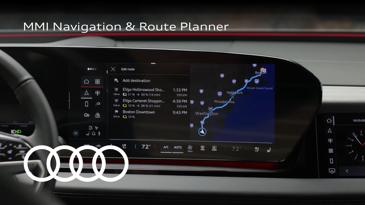 Audi Tech Tutorial: Q6 e-tron | Навигация и планировщик маршрутов MMI