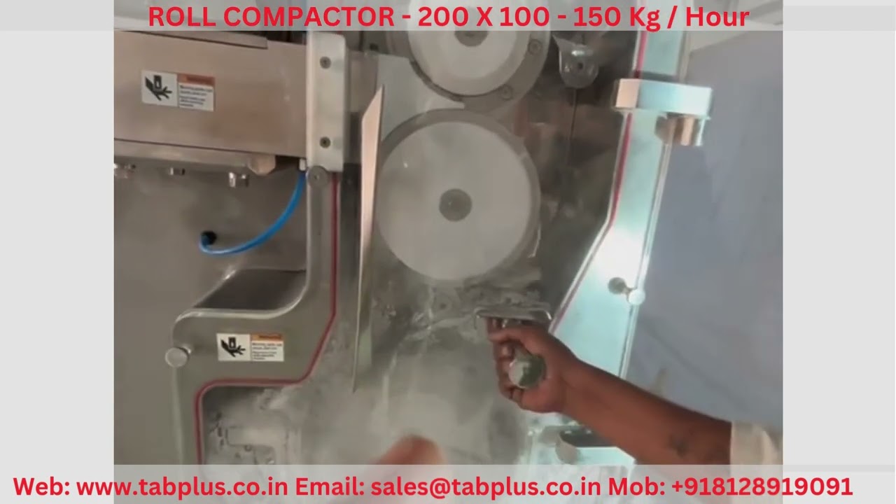 Roller Compactor  for Dry Granulation - Cantilever Design