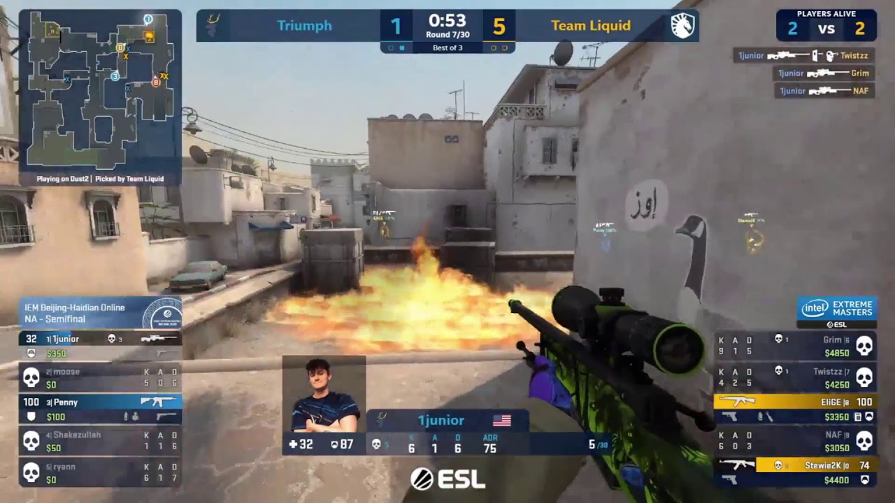 FASTEST ACE FROM CS GO HISTORY - 1junior AWP