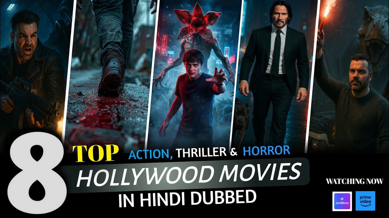 Top 8 Best Hollywood Action, Thriller & Horror Movies in Hindi | Hollywood Movies in Hindi