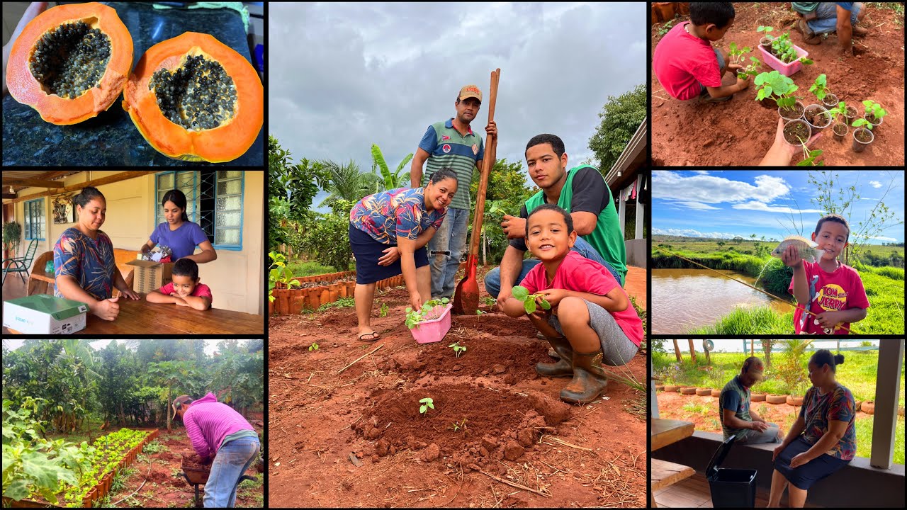 VOLTAMOS! E COM NOVIDADES NO NOSSO SÍTIO-AQUI NA ROÇA UM AJUDA O OUTRO-DIA DE MUITA CHUVA POR AQUI🙏🏼