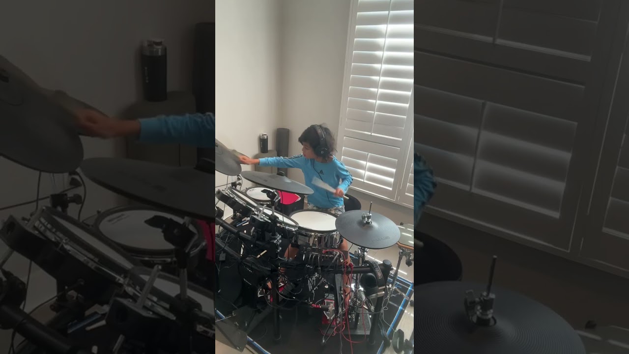 Red Barchetta - Rush - 10 Year Old Drummer