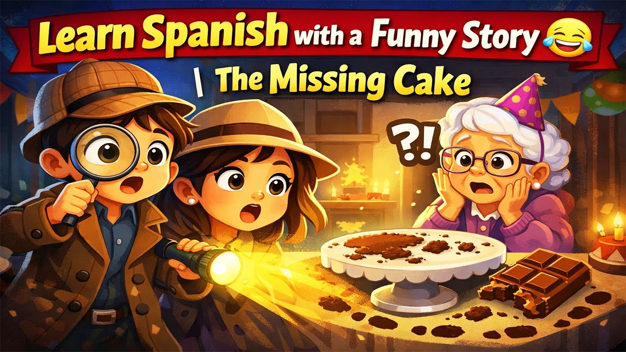 Who Ate the Cake? 🍰 | Easy Spanish Story for Beginners