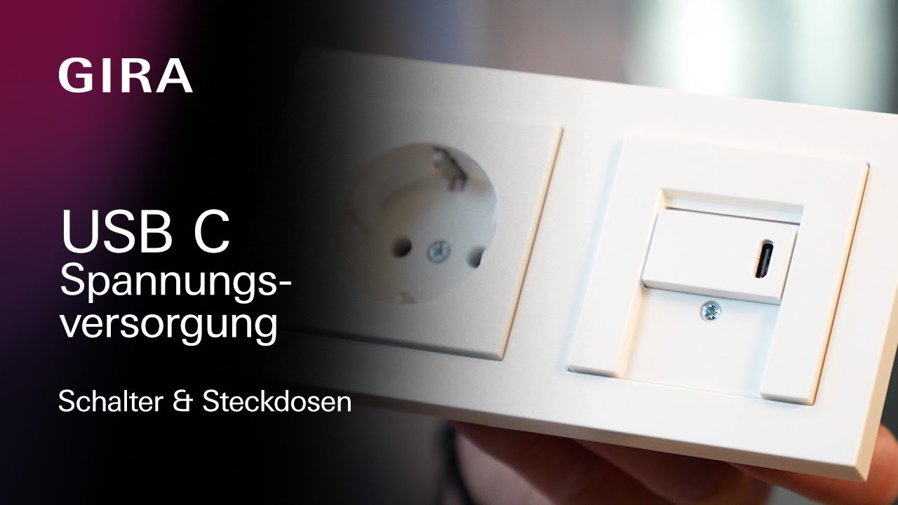 Neue USB-C Steckdose mit Power Delivery von Gira - das kann sie!
