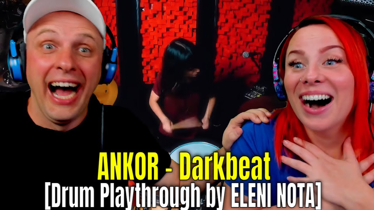 ANKOR - Darkbeat [Drum Playthrough by ELENI NOTA] ‪THE WOLF HUNTERZ REACTIONS