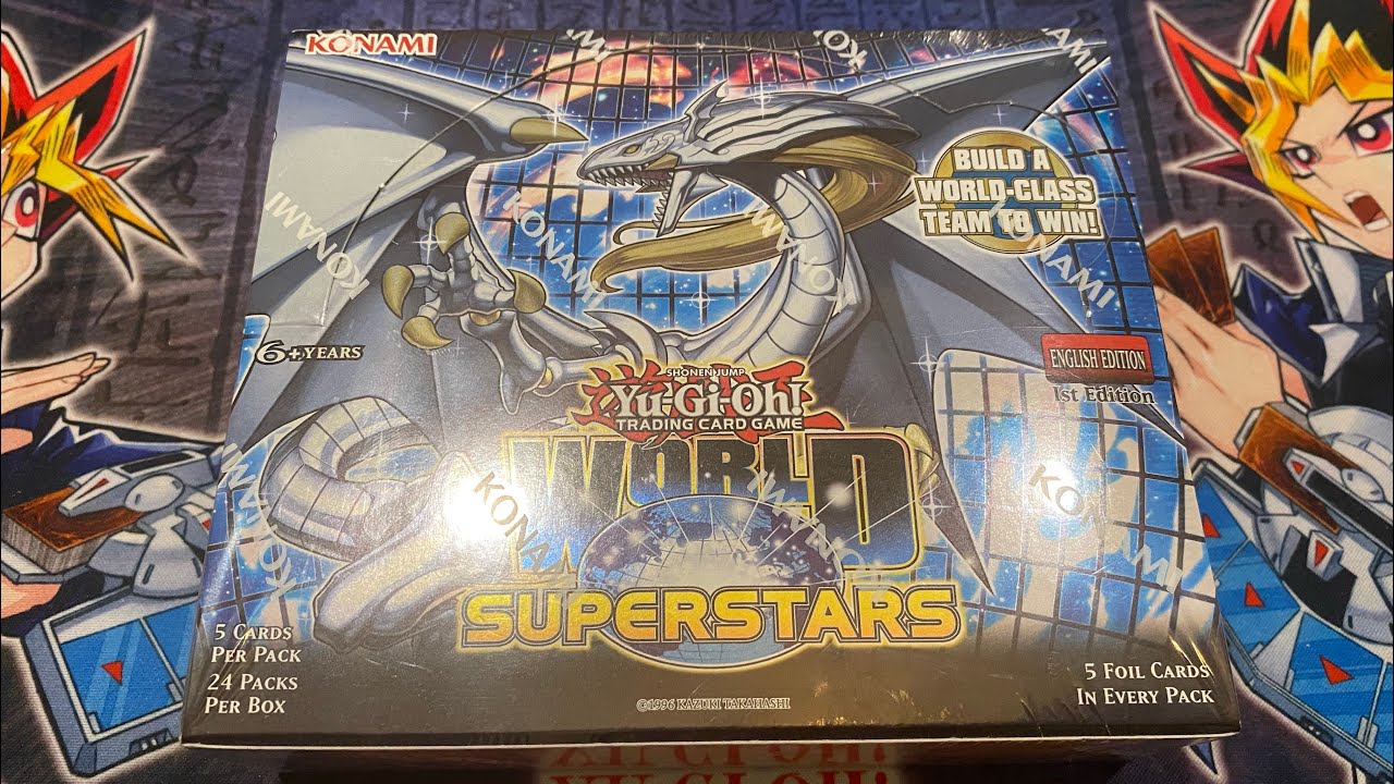 Yu-Gi-Oh! World Superstars 1st Edition Booster Box Opening! Behold the Legendary Dragon of White!!??