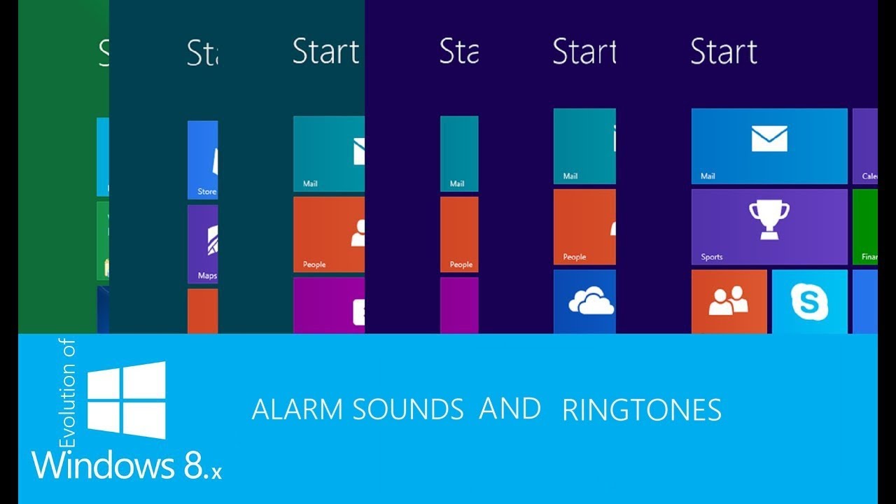 Evolution of Windows 8.x Alarm Sounds and Ringtones