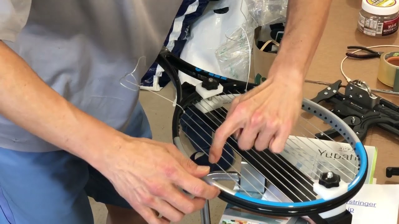 JET ストリングベッドStringbed チューニング Tuning And Finished Racket ラケット完成 96 seconds