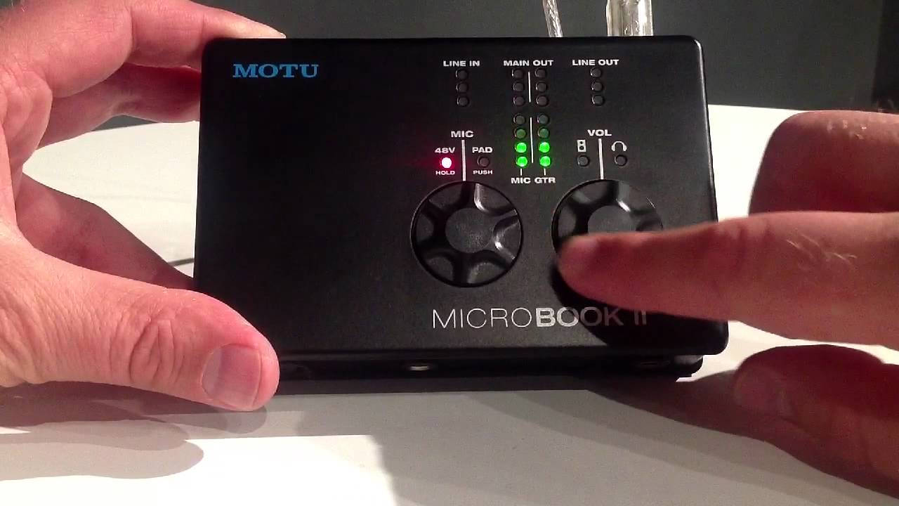 Motu MicroBook II, presentasjon av ProLyd ved Inge Skaland