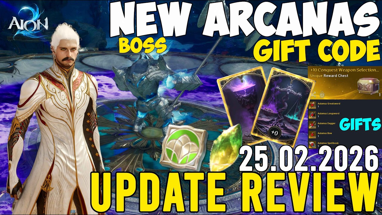 AION 2 New Update | Gift Code | New Arcanas , Dungeon and Devanion Tree | Class Balance 25.02.2026