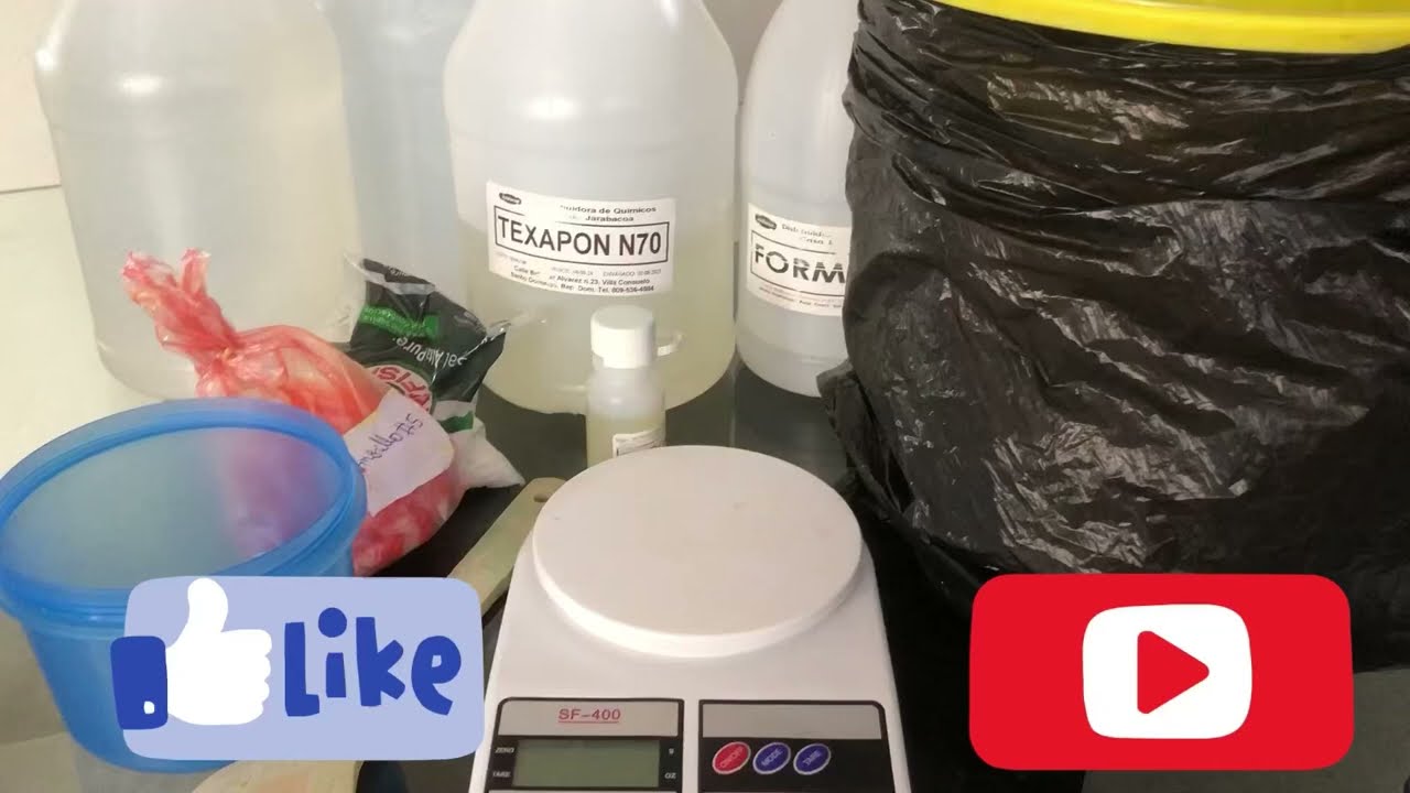 Fórmula de jabón cuaba para lavar ropa y te doy información donde puedes comprar la materia prima