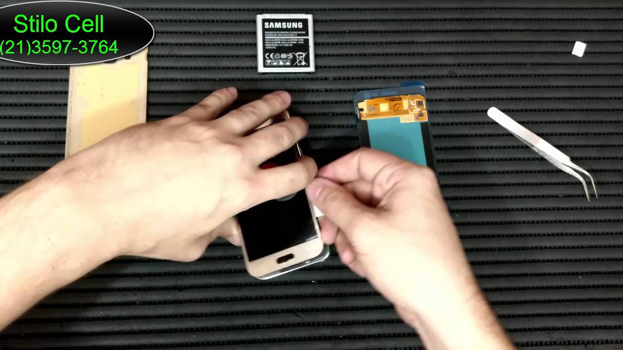 J2 frontal troca touch e display