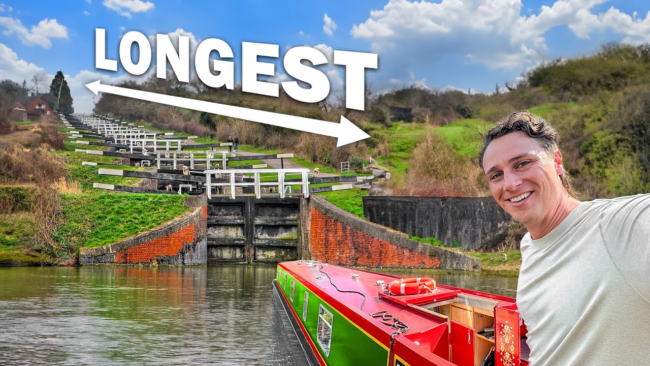 Narrowboating the MOST canal locks in a row.