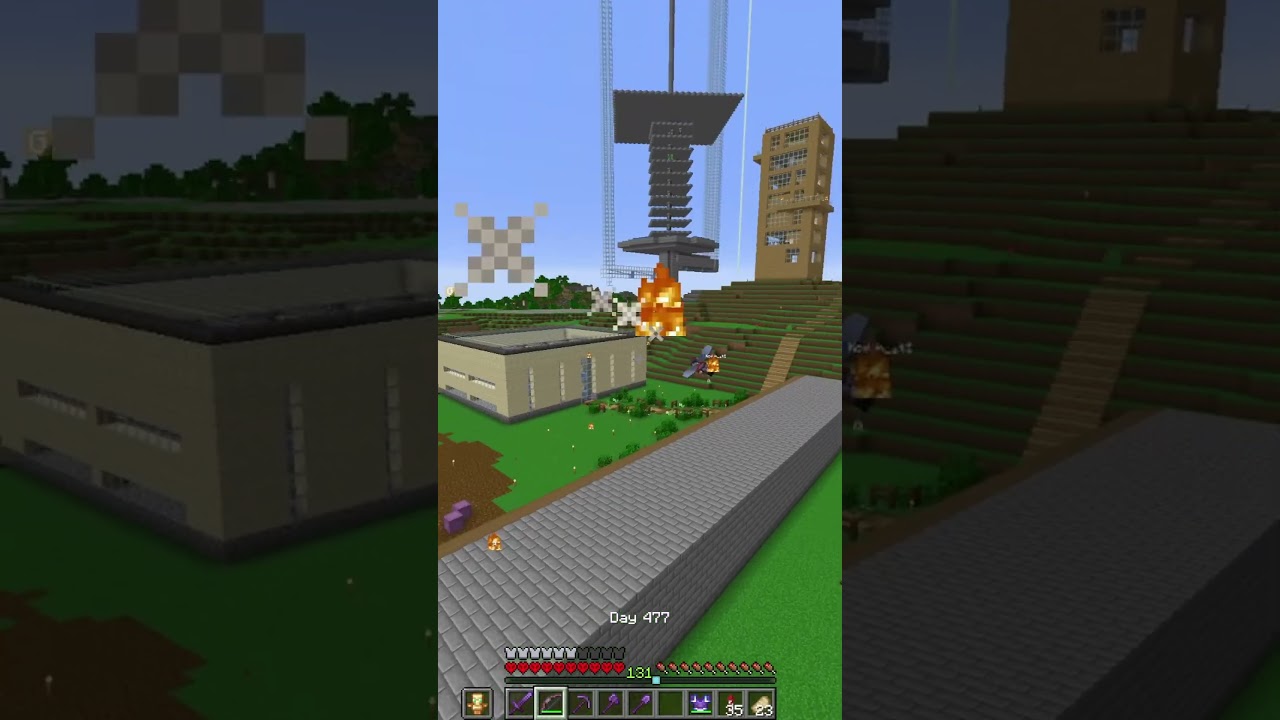 воздушный бой в Minecraft #shprts