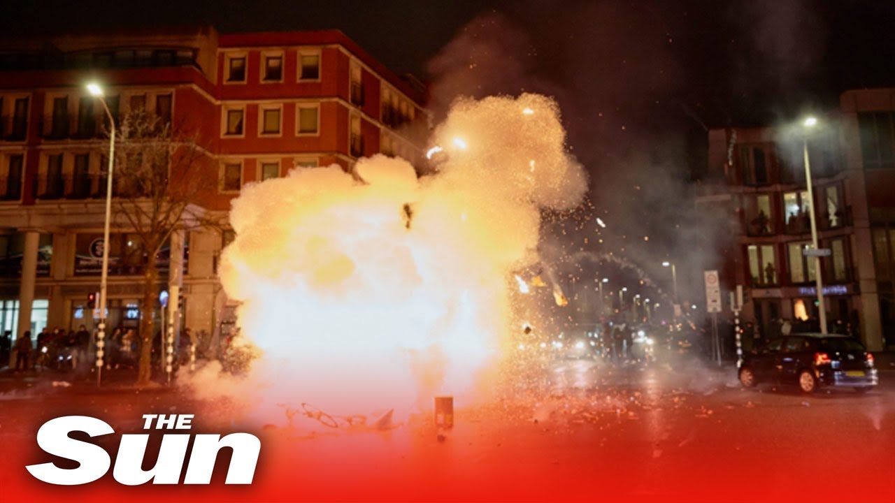 Dutch rioters clash with police over new covid rules for a third night