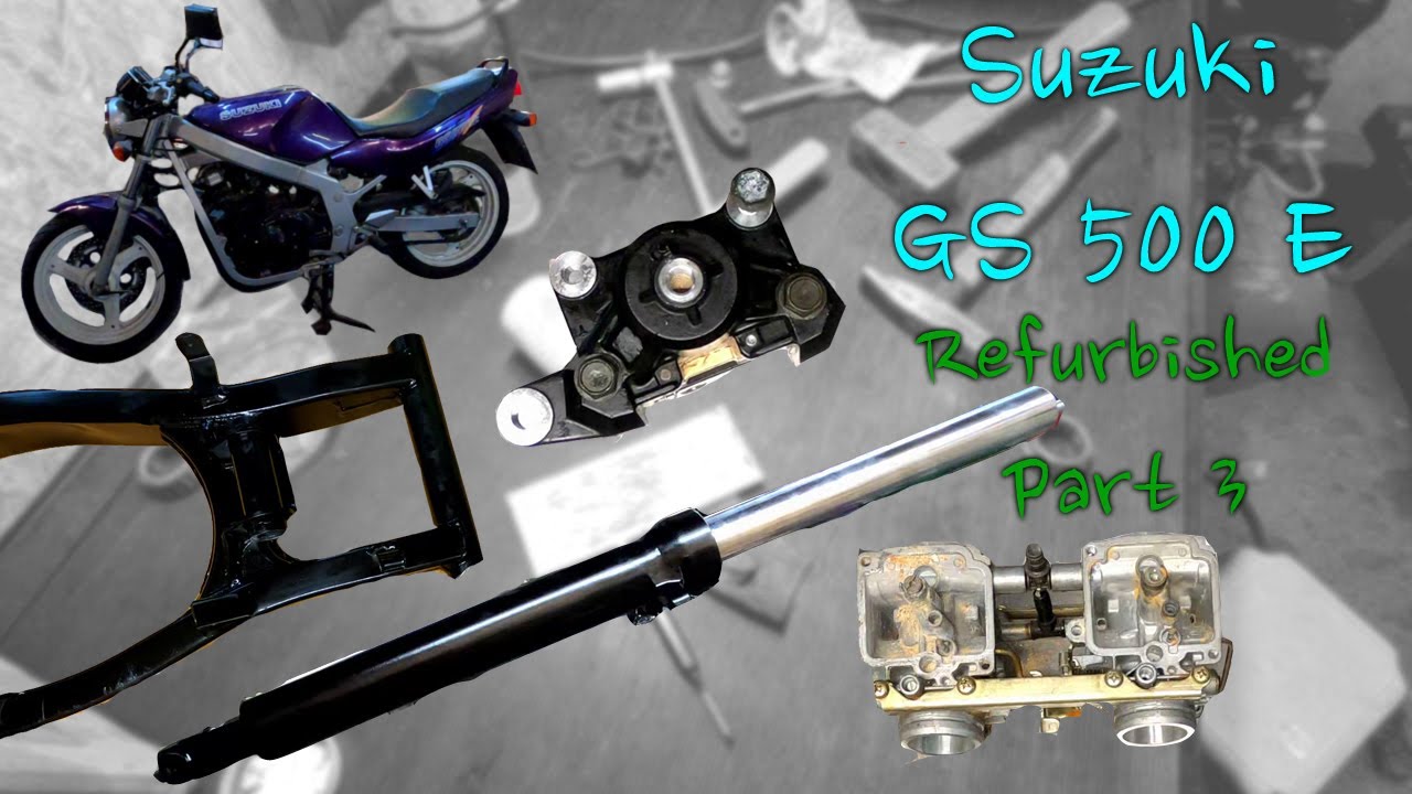 Refurbishing a neglected Suzuki GS 500 E | Part 3 - Carb, Brakes, Fork, Swingarm