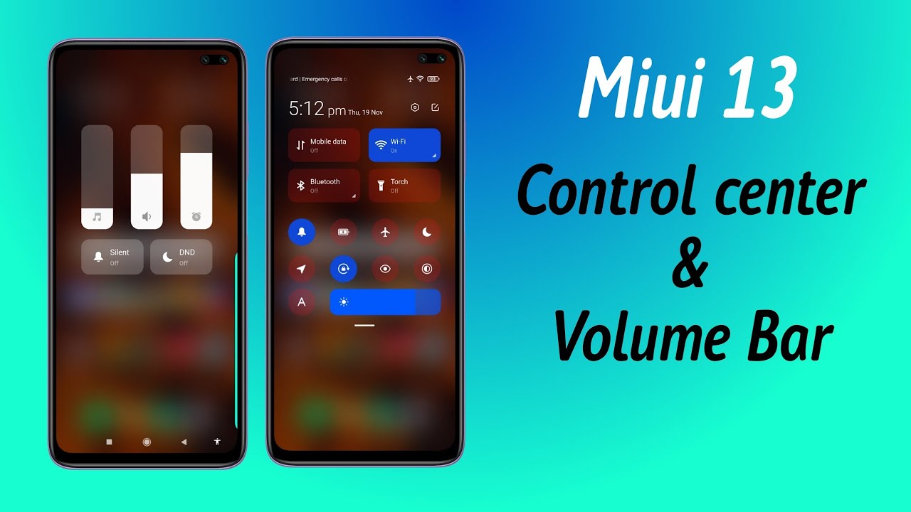 Miui 13 New Control Center & Volume Bar