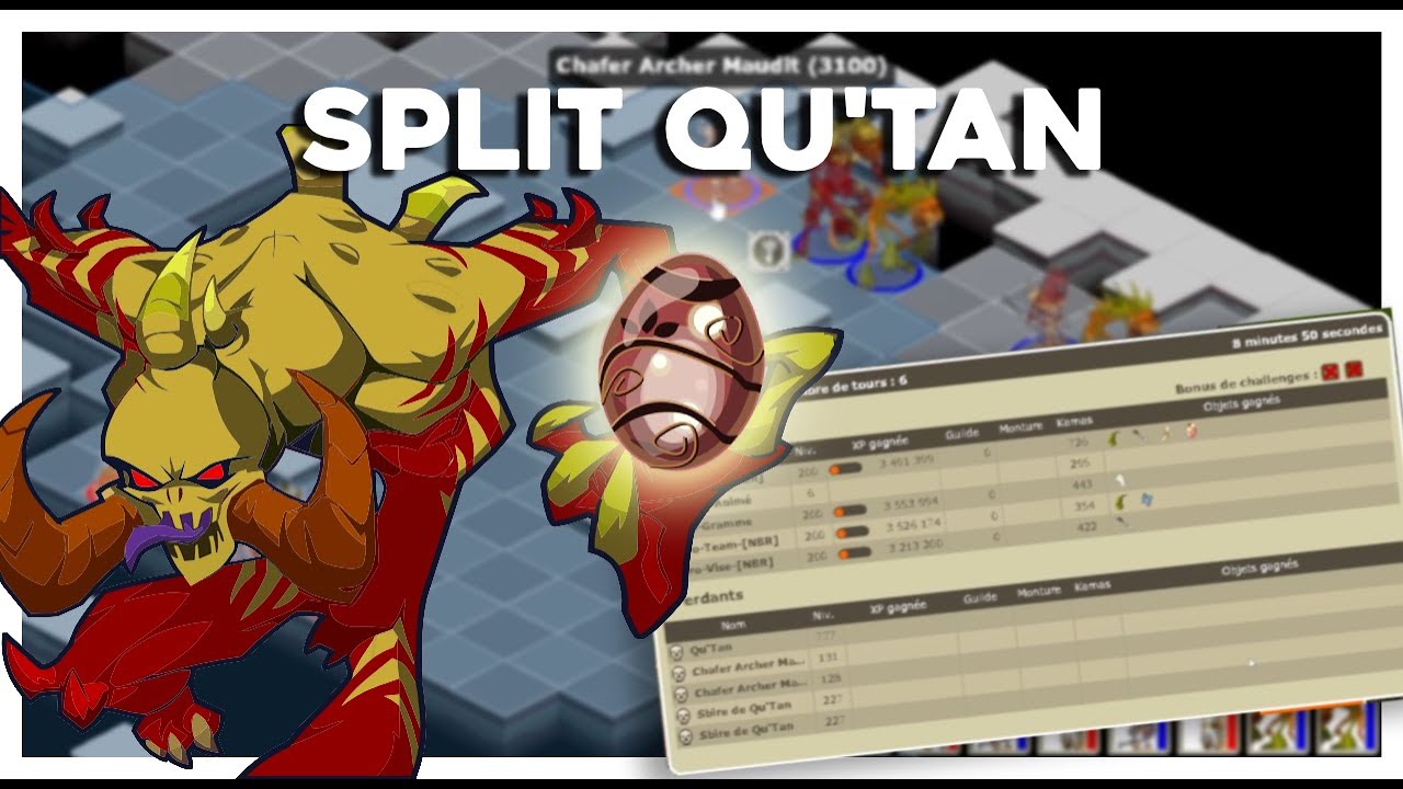 DROP DOFUS ÉBÈNE EN SPLIT - DONJON QU'TAN