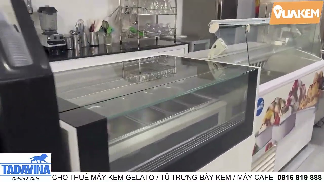 CHO THUÊ MÁY LÀM KEM GELATO, TỦ TRƯNG BÀY KEM, MÁY CAFE 2024