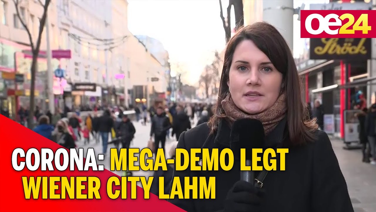Corona: Mega-Demo legt Wiener City lahm