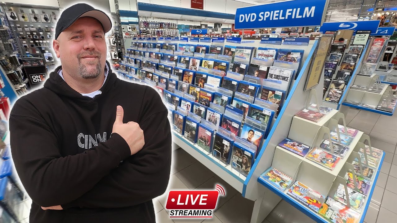 🔴 Blu-ray Shoppingtour in Bayreuth (Müller & MediaMarkt) - LIVE TALK