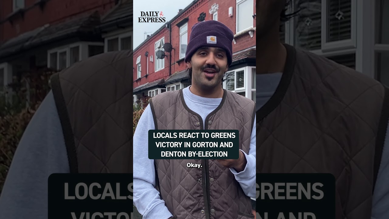 Locals react to the Green Party's victory in the Gorton and Denton by-election 🟢