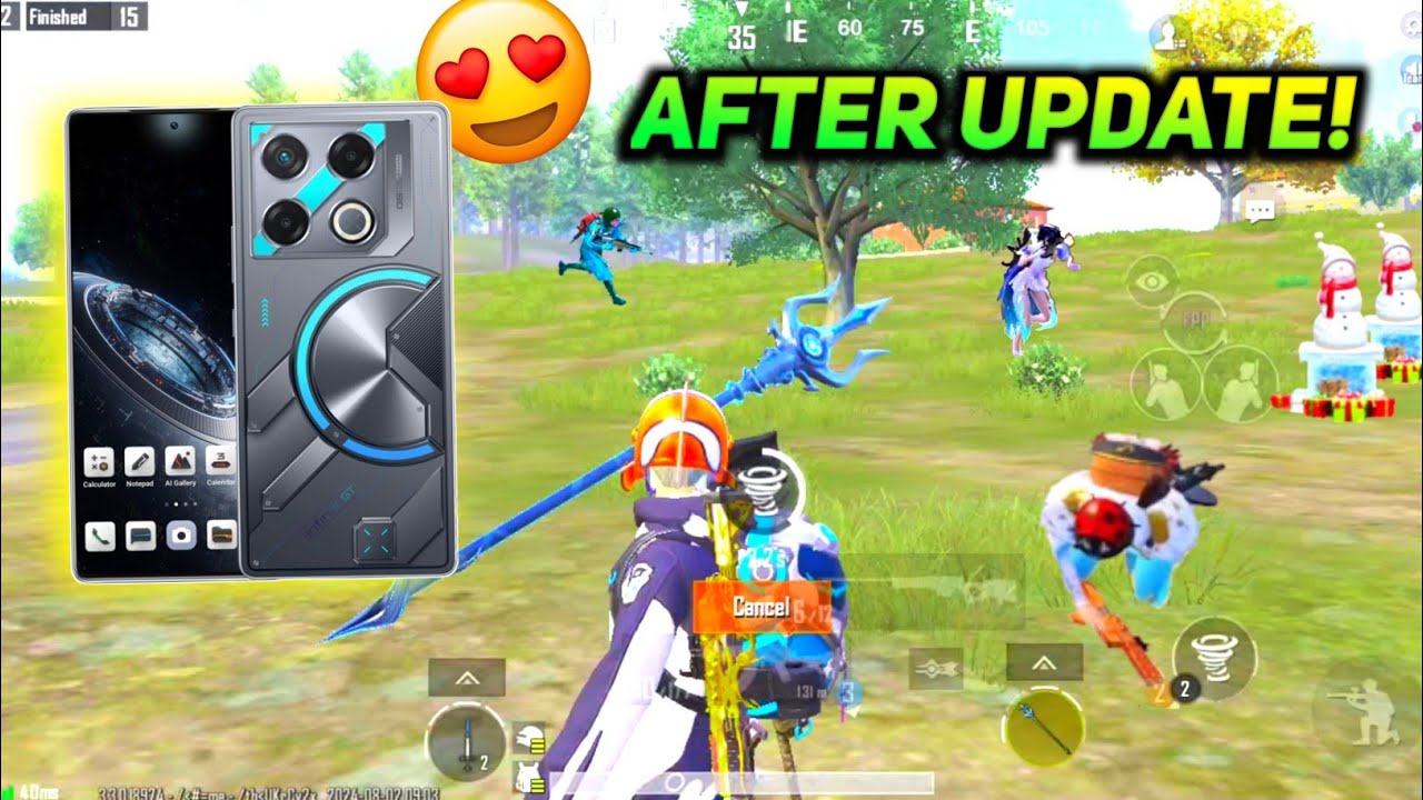 AFTER SOFTWARE UPDATE🥵💥  infinix GT 20 Pro🔥 BGMI TEST GAMEPLAY!