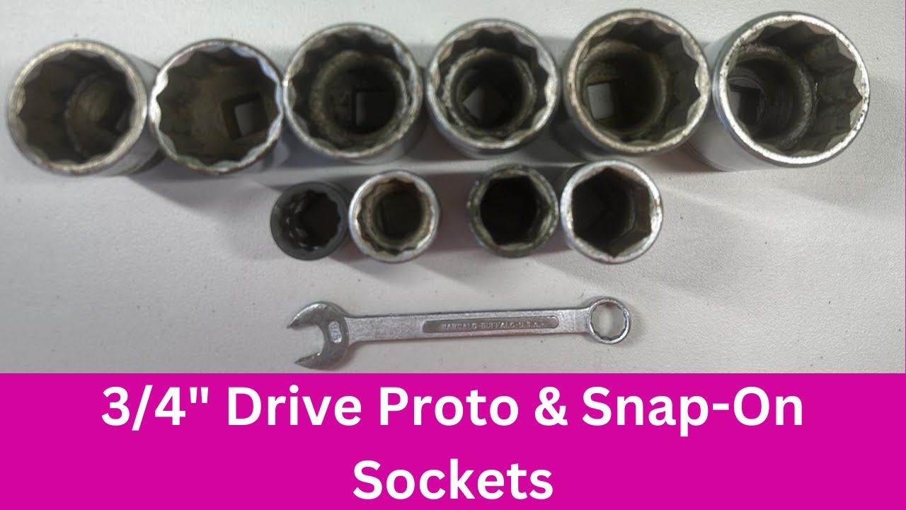 Snap-on and Proto Sockets Tool Auction Win! Large 3/4