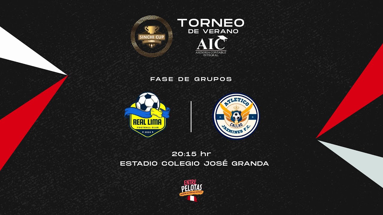 SINCHICUP  CAT. LIBRE⚽Atletico Jazmines  🆚 Real Lima FC. FECHA 03🏆 VERANO AIC  2026
