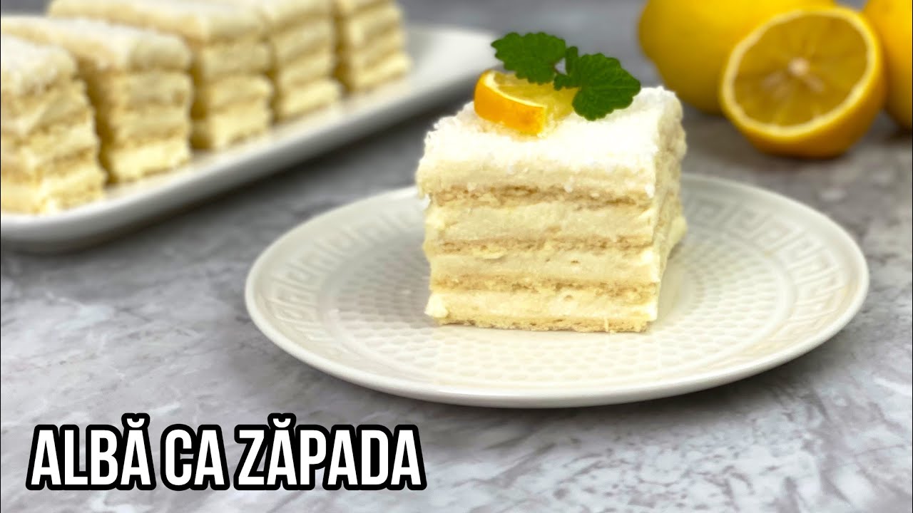 Prajitura ALBA CA ZAPADA / LAMAITA - cea mai iubita prajitura cu lamaie | @egustos