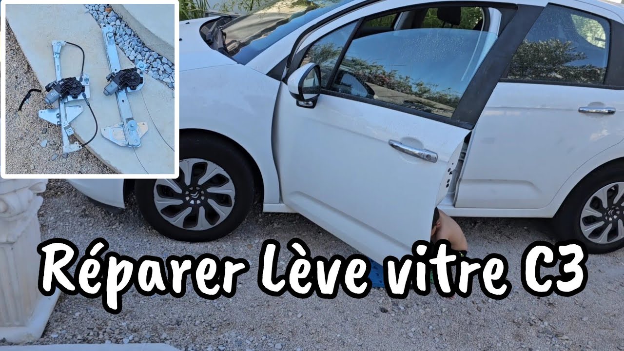 Lève Vitre en Panne Citroën C3 Réparer son Lève Vitre Facile 😉✅️✅️✅️